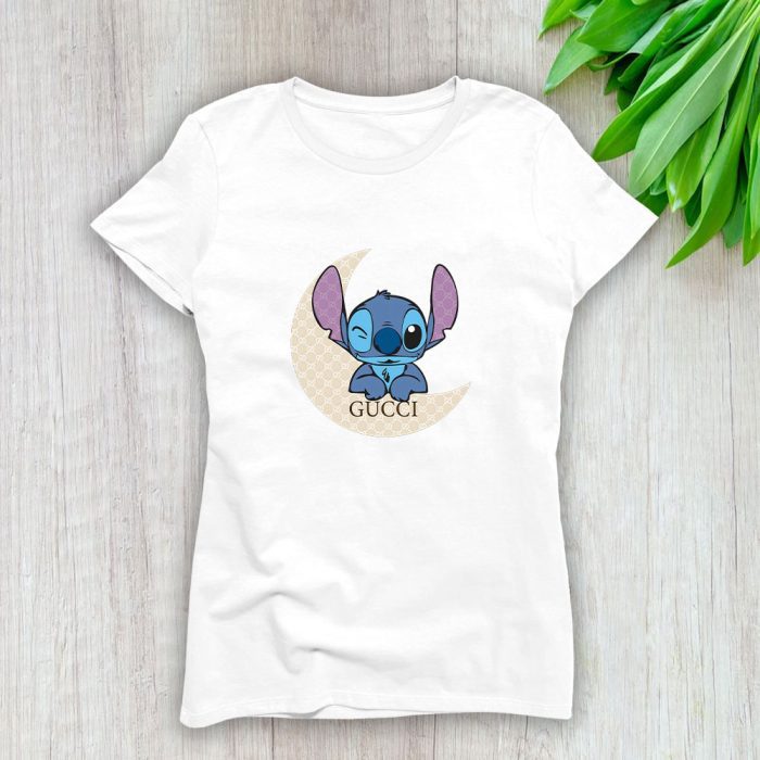 Gucci Stitch Sleep Lady T-Shirt Luxury Tee For Women LDS1414