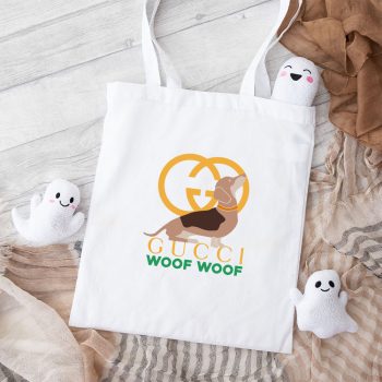 Gucci Woof Woof Cotton Canvas Tote Bag TTB1428