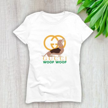 Gucci Woof Woof Lady T-Shirt Luxury Tee For Women LDS1430