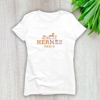 Hermes Paris Flower Lady T-Shirt Luxury Tee For Women LDS1517