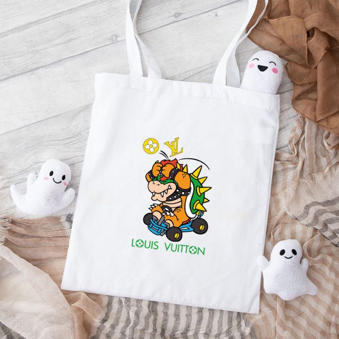 Louis Vuitton Logo Luxury Bowser Cotton Canvas Tote Bag TTB1618