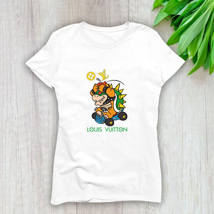 Louis Vuitton Logo Luxury Bowser Lady T-Shirt Luxury Tee For Women LDS1620