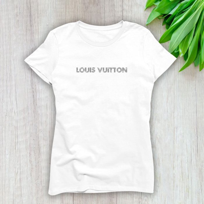 Louis Vuitton Logo Luxury Diamonds Lady T-Shirt Luxury Tee For Women LDS1663