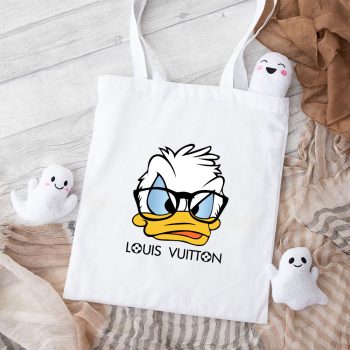 Louis Vuitton Logo Luxury Donald Duck Cotton Canvas Tote Bag TTB1621