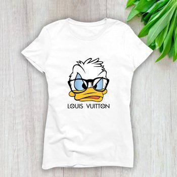 Louis Vuitton Logo Luxury Donald Duck Lady T-Shirt Luxury Tee For Women LDS1623