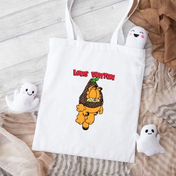 Louis Vuitton Logo Luxury Garfield Cotton Canvas Tote Bag TTB1633