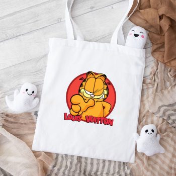 Louis Vuitton Logo Luxury Garfield Cotton Canvas Tote Bag TTB1635