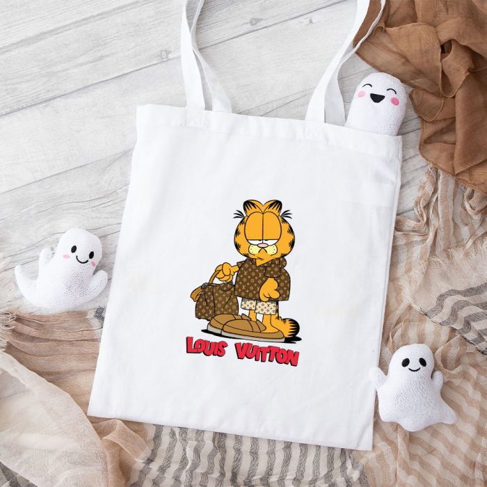 Louis Vuitton Logo Luxury Garfield Cotton Canvas Tote Bag TTB1639