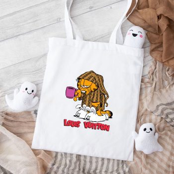 Louis Vuitton Logo Luxury Garfield Cotton Canvas Tote Bag TTB1640