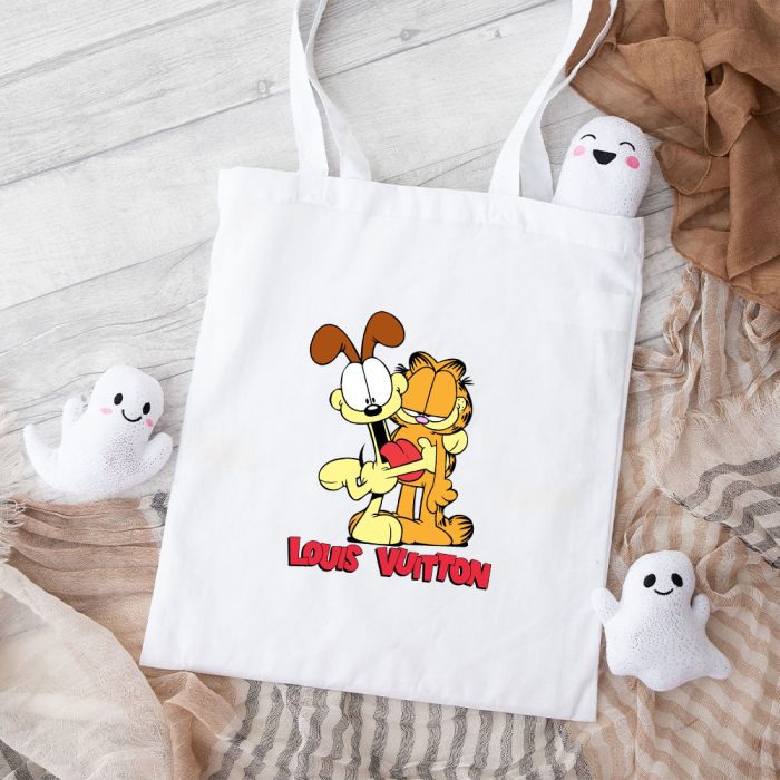 Louis Vuitton Logo Luxury Garfield Cotton Canvas Tote Bag TTB1653