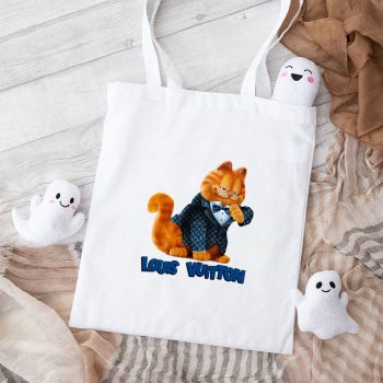 Louis Vuitton Logo Luxury Garfield Cotton Canvas Tote Bag TTB1654