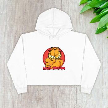 Louis Vuitton Logo Luxury Garfield Crop Pullover Hoodie For Lady CPH1635