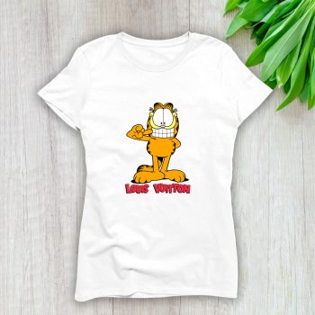 Louis Vuitton Logo Luxury Garfield Lady T-Shirt Luxury Tee For Women LDS1633