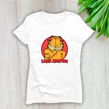 Louis Vuitton Logo Luxury Garfield Lady T-Shirt Luxury Tee For Women LDS1637