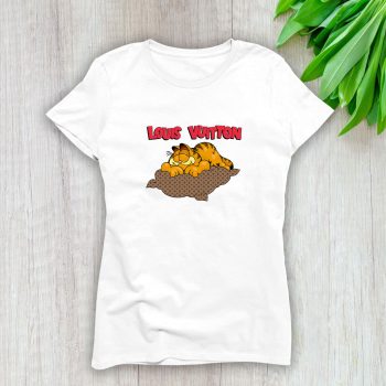 Louis Vuitton Logo Luxury Garfield Lady T-Shirt Luxury Tee For Women LDS1639