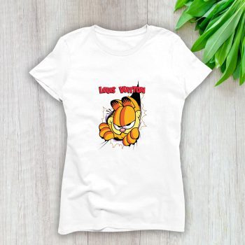 Louis Vuitton Logo Luxury Garfield Lady T-Shirt Luxury Tee For Women LDS1651