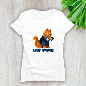 Louis Vuitton Logo Luxury Garfield Lady T-Shirt Luxury Tee For Women LDS1656