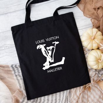 Louis Vuitton Logo Luxury Malletier Cotton Canvas Tote Bag TTB1687