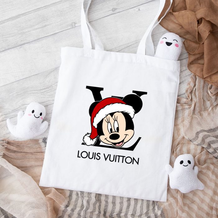 Louis Vuitton Logo Luxury Mickey Mouse Cotton Canvas Tote Bag TTB1544