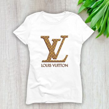 Louis Vuitton Logo Luxury Monogram Canvas Pattern Lady T-Shirt Luxury Tee For Women LDS1703
