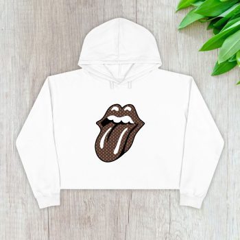 Louis Vuitton Logo Luxury Monogram Canvas Pattern Sexy Lips Crop Pullover Hoodie For Lady CPH1646
