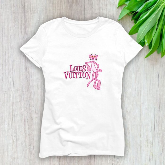 Louis Vuitton Logo Luxury Pink Panther Lady T-Shirt Luxury Tee For Women LDS1644