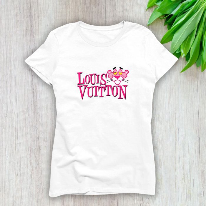 Louis Vuitton Logo Luxury Pink Panther Lady T-Shirt Luxury Tee For Women LDS1645