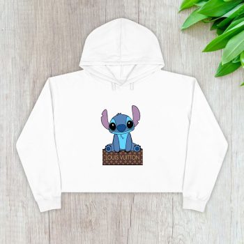 Louis Vuitton Logo Luxury Stitch Crop Pullover Hoodie For Lady CPH1625