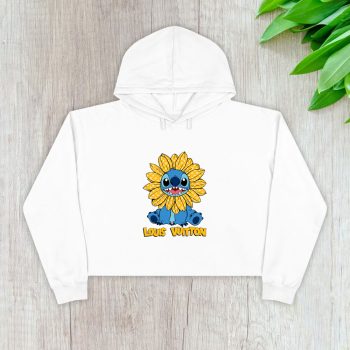 Louis Vuitton Logo Luxury Stitch Crop Pullover Hoodie For Lady CPH1655