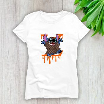 Louis Vuitton Logo Luxury Stitch Lady T-Shirt Luxury Tee For Women LDS1615