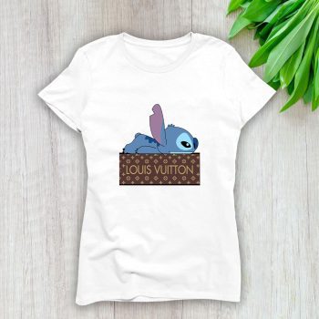 Louis Vuitton Logo Luxury Stitch Lady T-Shirt Luxury Tee For Women LDS1628