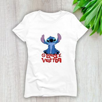 Louis Vuitton Logo Luxury Stitch Lady T-Shirt Luxury Tee For Women LDS1650