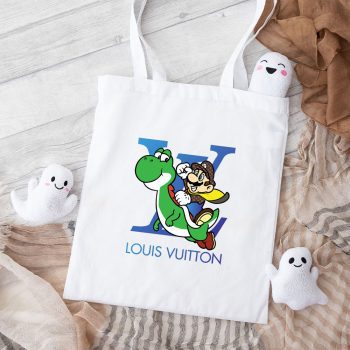 Louis Vuitton Logo Luxury Super Mario Cotton Canvas Tote Bag TTB1611