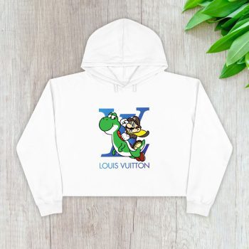 Louis Vuitton Logo Luxury Super Mario Crop Pullover Hoodie For Lady CPH1611