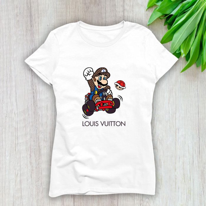 Louis Vuitton Logo Luxury Supper Mario Lady T-Shirt Luxury Tee For Women LDS1621