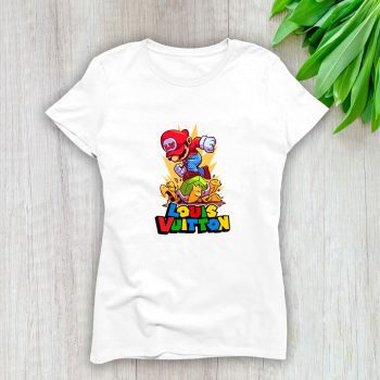 Louis Vuitton Logo Luxury Supper Mario Lady T-Shirt Luxury Tee For Women LDS1622