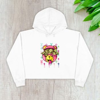 Louis Vuitton Logo Luxury Teddy Bear Crop Pullover Hoodie For Lady CPH1578