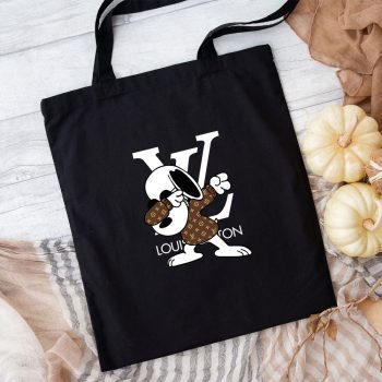 Louis Vuitton Monogram Canvas Pattern Snoopy Dabbing Cotton Canvas Tote Bag TTB1675