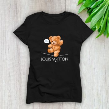 Louis Vuitton Teddy Bear Lady T-Shirt Luxury Tee For Women LDS1636