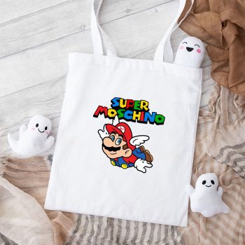 Moschino Super Mario Cotton Canvas Tote Bag TTB1776