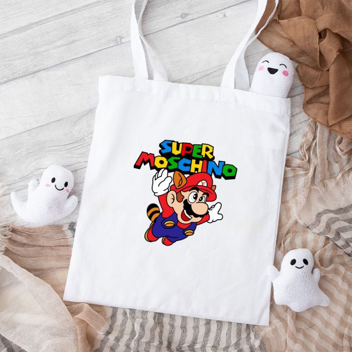 Moschino Super Mario Cotton Canvas Tote Bag TTB1777
