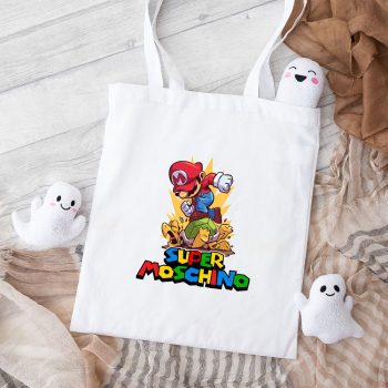 Moschino Super Mario Cotton Canvas Tote Bag TTB1778