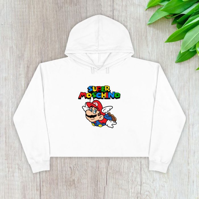 Moschino Super Mario Crop Pullover Hoodie For Lady CPH1776