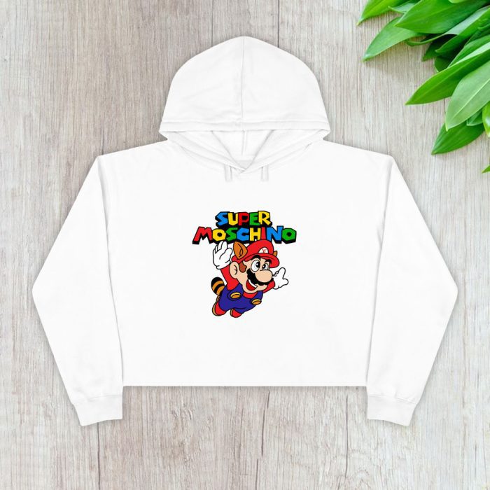Moschino Super Mario Crop Pullover Hoodie For Lady CPH1777