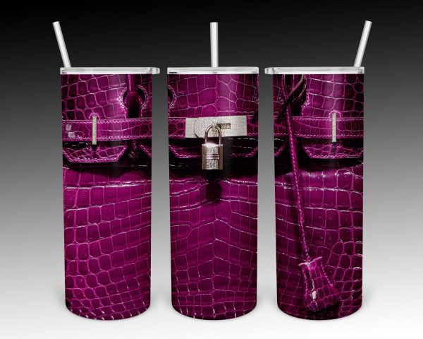 Pink-Hermes-Birkin-Yeti-Inspired-Luxury-Skinny-Tumbler-20oz-SKT1509 Pink Hermes Birkin Yeti Inspired Luxury Skinny Tumbler 20oz SKT1509