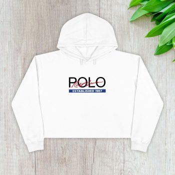 Ralph Lauren Camiseta Polo Infantil Lettering Branca Crop Pullover Hoodie For Lady CPH1813