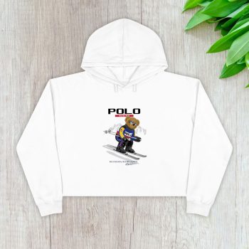 Ralph Lauren Polo Racing Bear Teddy Crop Pullover Hoodie For Lady CPH1834