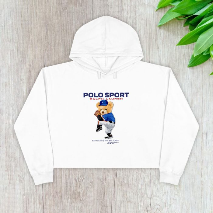 Ralph Lauren Polo Sport Bear Teddy Crop Pullover Hoodie For Lady CPH1843
