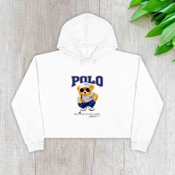 Ralph Lauren Polo Sport Bear Teddy Crop Pullover Hoodie For Lady CPH1844