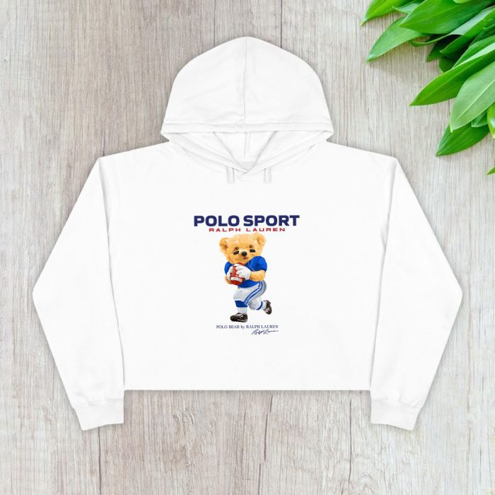 Ralph Lauren Polo Sport Bear Teddy Crop Pullover Hoodie For Lady CPH1847